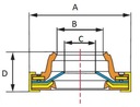 SEAL FRONT ZEXEL DKV-06R DKV-08R photo 2 - milautoparts-fr.ukrlive.com