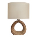 STRUHM Stolná lampa klasická keramika drevo GOLF E14 hnedá béžová EAN (GTIN) 5901477332050