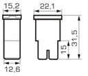 CONNECT POISTKA 30A V PUZDRE JAPVAL TYP 'F' (1KS) KS AC TBI-30ET Napätie 30 A