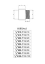 Predĺženie 1/2 x 15 mm mosadz Druh iný