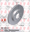 ZIMMERMANN SPORT DISCS FRONT BMW E36 E46 286MM photo 2 - milautoparts-fr.ukrlive.com