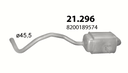 POLMOSTROW 21.296 ALUMINIUM POT D'ÉCHAPEMENT FINAL photo 1 - milautoparts-fr.ukrlive.com