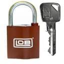 Замок LOB Padlock K350 на один ключ + 3 класса стали.