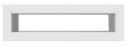 Решетка для камина туннельная вентиляционная 6х20 Белый