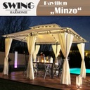 MINZO ZÁHRADNÝ PAVILÓN S LED OSVETLENÍM HNEDÝ EAN (GTIN) 4054748004369