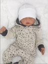 Czapka niemowlęca noworodkowa bawełniana biała 62 Rodzaj pozostałe
