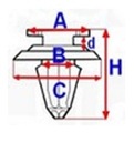 RIVET DE REVÊTEMENT PORTIÈRE PEUGEOT 206 207 307 308 607 photo 3 - milautoparts-fr.ukrlive.com