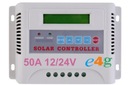 Контроллер солнечного контроллера 50A 12V/24V PWM LCD PV