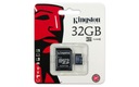 KINGSTON KARTA MICRO SD 32GB cl10 UHS + CZYTNIK SD Maksymalna prędkość odczytu 80 MB/s