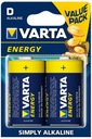 Щелочная батарейка VARTA LR20 D 1,5 В x2___BAT0234