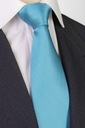 Мужской галстук к костюму из 100% жаккарда из натурального шелка БИРЮЗОВЫЙ kj188