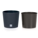 Горшок для цветов SMALL со вставкой круглый RATTAN 20 см x 20 см
