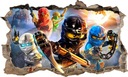 3D-наклейка LEGO NINJAGO XXXXXXXXXXL 166 см x 100 см