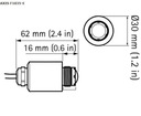 PS_0737-001_ Axis F1035-E Sensoreinheit 3 Výška produktu 4.8 cm