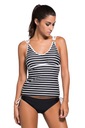 Plavky tankini Plus Size 41966 prúžky 44 Značka inej značky