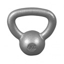 Gorilla Sports Kettlebell činka, liatinová, sivá, 4 kg Druh liatinový