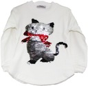 ATABAY SEATSHIRT Кофточка CAT, волшебные пайетки, 1 год