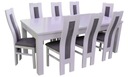 WHITE MODERN SET стол до 300 см и 8 стульев