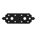 2x ПЛОСКИЙ ДЕКОРАТИВНЫЙ РАЗЪЕМ ЧЕРНЫЙ 130x40x2,5 SDLP1