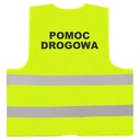 Kamizelka robocza wytrzymała 120g nadruk odblaskowy POMOC DROGOWA żółta 4XL