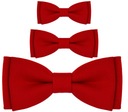 Комплект галстуков-бабочек для ПАПА И СЫНЬЯ, красный матовый LORENTO