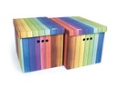 контейнер BOX картонная коробка 2 шт. разноцветные доски xl.
