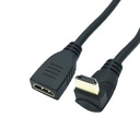 Угловой переходной кабель HDMI-HDMI НИЖНИЙ, 10 см