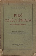 Радлінський п'ять частин неєвропейського світу 1927