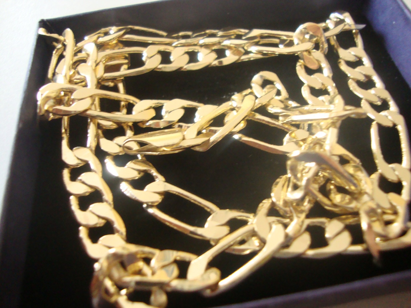 Плетение фигаро золото цепочка мужская