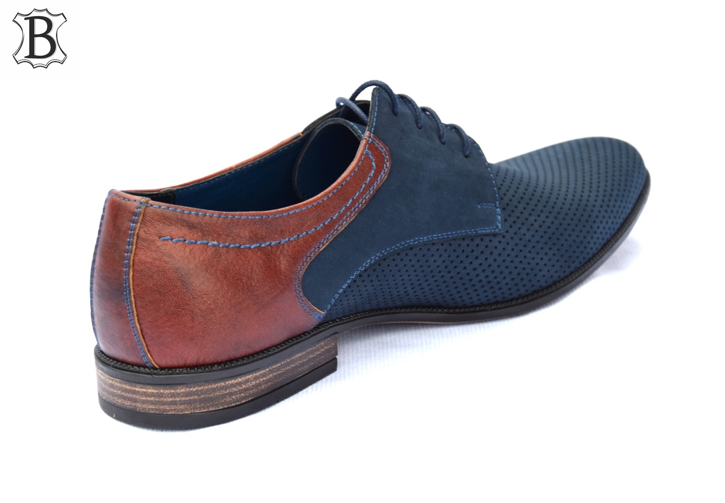 Buty garniturowe polskie buty skórzane 322N-DZ