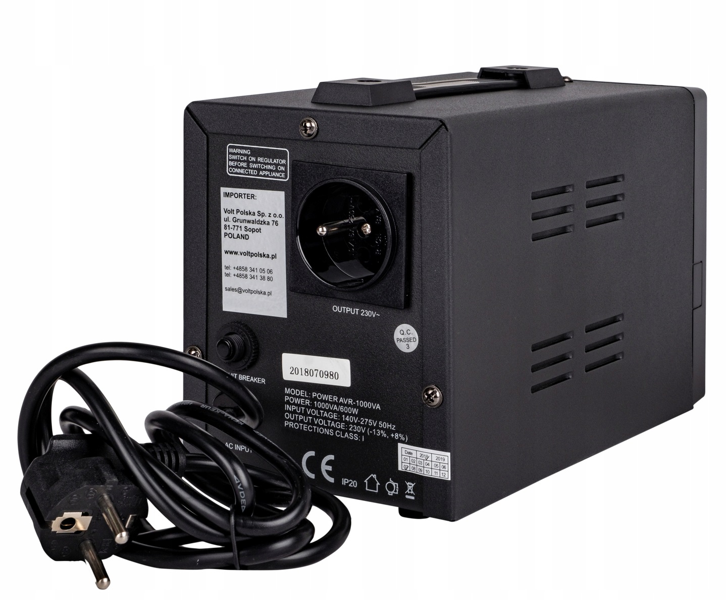 STABILIZATOR NAPIĘCIA PRĄDU AVR 1000W DO AGREGATU 7640936555 - Allegro.pl