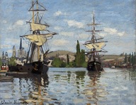 Obraz Ships Riding - Claude Monet 90x70