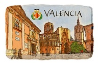 Magnet na chladničku suvenír VALENCIA 362