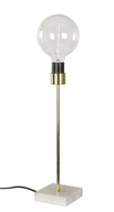 MRAMOROVÁ LAMPA biela / zlatá v. 41.5cm