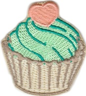 Nášivka Termo nášivky Muffinka Cupcake