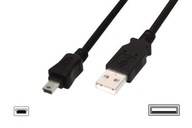Kábel USB-A - miniUSB PremiumCord ku2m5a čierny 5m