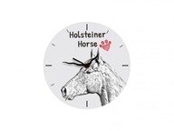 Holštýnsky kôň Stojace hodiny s grafikou, MDF