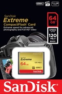 SANDISK 64GB Compact Flash EXTREME CF +120/85MB/s