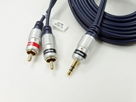 kabel przewód jack 3,5 / 2 rca chinch 20m VITALCO