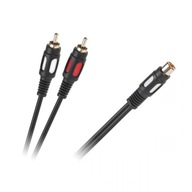 Adapter kabel - 2x RCA wtyk - 1x RCA gniazdo