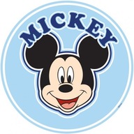 Naklejka myszka Miki Mickey Mouse naklejki okragla