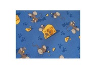 Detský koberec 85x90 cm Myši modrý 'EE1470