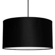 Lampa wisząca sufitowa duży abażur czarna LED 35cm