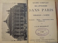 PARIS VERAILLES DE ELTRANGER PRZEWODNIK 1912 Paryż