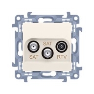 KONTAKT SIMON 10 zásuvka RTV-SAT CASK2.01/4