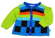 ME TOO kolorowy rozpinany ciepły sweter niemowlęcy kardigan 62 3m