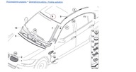 Bmw e90 e91 уплотнитель, прокладки стекла перед передней 7061967 oe - фото