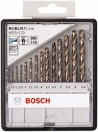 Set 13 vrtákov do kovu HSS-Co Robust Line BOSCH