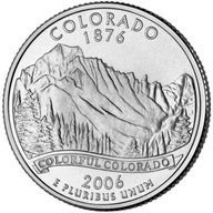 25 cent (2006) Amerikai Egyesült Államok - Colorado Pénzverde Philadelphia