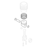 Hatz 02015201 комплектный поршень std 1d42